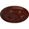 Ekena Millwork Wakefield Ceiling Medallion (Fits Canopies up to 3 5/8"), 11 3/4"OD x 1 1/4"P, Brushed Mahogany CM11WABMF - alternate 4